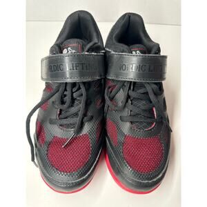 Nordic lifting weightlifting shoes black and red size 7